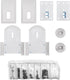 suptek Dual Side Clamping Bookshelf Speaker Wall Mounting Bracket, Holds Up to 55 lbs, White