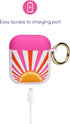 Packed Party AirPods Case Cover, Soft Silicone Protective Cover with Detachable Gold Hook, Compatible with AirPods