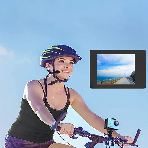 VEMONT 1080P Action Camera, 12MP Full HD 2.0 Inch Waterproof Camera with Mounting Accessories Kit