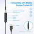 USB Headset with Microphone for PC, 3.5mm Jack 2 in 1 Wired Stereo Headphone with Volume Control