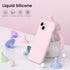 ORNARTO iPhone 15 Case - Pink Shockproof Waterproof Liquid Silicone with Screen Protectors, Full Cover for 6.1 inch.