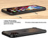 Eastcoo Slim Metal Bumper Case for iPhone 12 12 Pro, Metal Bumper Cover with Soft TPU Inner, Black