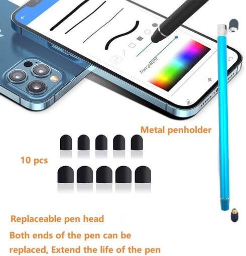 Stylus Pens for Touch Screens, 5 Pack, 10 Replaceable Tips High Precision Capacitive Stylus for iPad, iPhone, Android