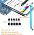 Stylus Pens for Touch Screens, 5 Pack, 10 Replaceable Tips High Precision Capacitive Stylus for iPad, iPhone, Android