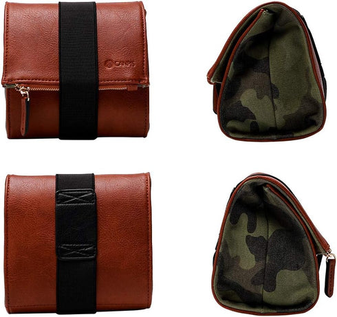 CANPIS Mirrorless Camera Case - Leather Small Camera Bag Lens Pouch, Photography Travel Bag, Outdoor Storage