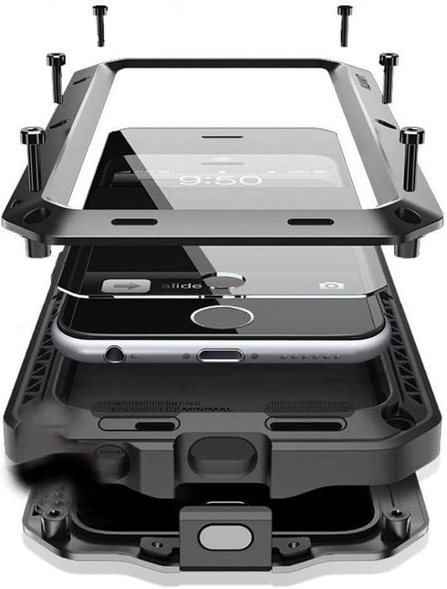 Marrkey iPhone 13 Pro Max Case, 360 Full Body Protective Heavy Duty Shockproof Tough Armour Case - Black