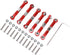 Demeras Metal Pull Rod 6pcs Metal Front Rear Steering Linkage Rods Remote