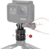 HSU Aluminum 1/4 inch 20 Camera Mount, 360 Degree Rotation Tripod Adapter for GoPro, DJI Osmo, Insta360