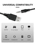 Duoxiate 3.5mm 2.0 3.3ft 2.0, MP3, Jack Charge Cable Male AUX Audio Jack to USB Charge Data Cable Cord Audio Car Stereo