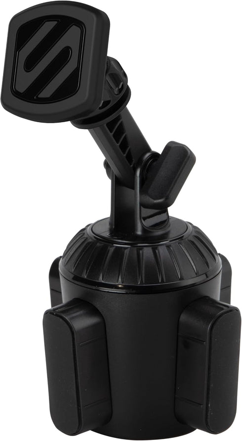 Scosche MAGCUP2M-SP1 Magnetic Cup Phone Holder Mount for Mobile Devices, Adjustable Base for Vehicle Cupholders