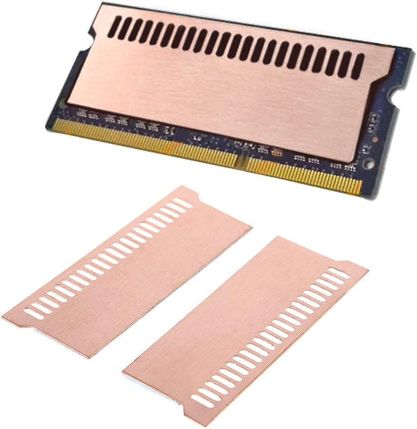 Easycargo Laptop Memory Heatsink Kit, Copper Heat Sink + Thermal Conductive Adhesive Tape for DDR5 DDR4 DDR3 SODIMM