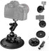 CAMEDAFLX 6" Camera Suction Cup Mount with Ball Head Magic Arm,Quick Release Metal
