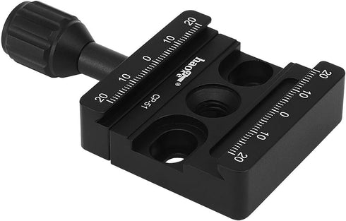Haoge CP-51 50mm Screw Knob Clamp Adapter for Quick Release QR Plate Camera Tripod Ballhead Monopod Ball Head Fit Arca Swiss