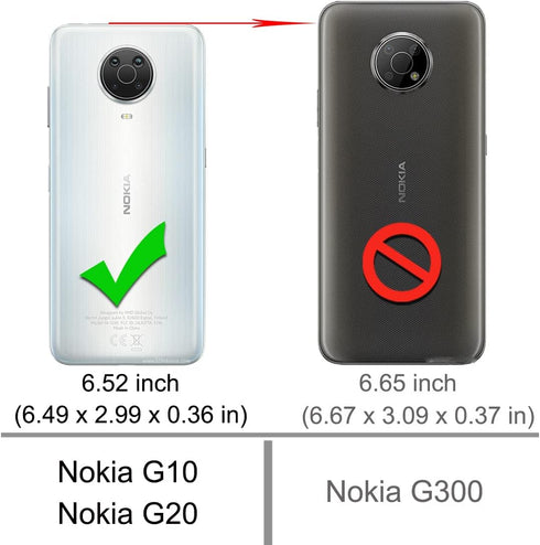 Osophter Nokia G20 Case with 2pcs Screen Protector, Shock-Absorption TPU Rubber Protective Cover for Nokia G10, Navy