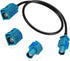 Bingfu Fakra Z Female to Male Vehicle Antenna Extension Cable, 30cm for Car Stereo, GPS Navigation, FM AM Radio