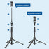 Victiv 85" 14 13 12 Phone Tripod Stand, Tall Cellphone Tripod for iPhone with Gooseneck Remote, Flexible Portable Phone