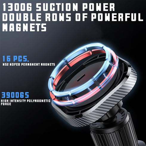 360° Rotation Car Magnetic Phone Holder for Dashboard, Hands Free Windshield Phone Mount, Compatible with iPhone Pro Max