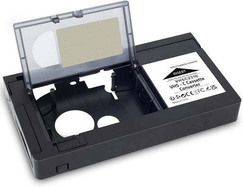 VHS-C Cassette Adapter, Compatible with VHS-C SVHS Camcorders JVC RCA Panasonic Motorized