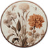 Boho Aesthetic Minimalist Floral Art Cream Light Brown PopSockets Standard PopGrip