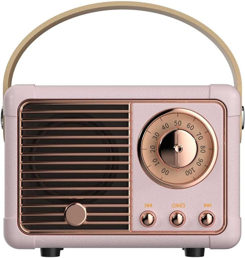 Baolira Retro Bluetooth Speaker, Portable Wireless Speaker with Crystal Clear Stereo Sound Rich
