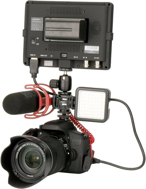 Ulanzi PT-3 Aluminium Camera Hot Shoe Mount Adapter, Triple Cold Shoe Bracket for Video Accessories