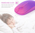 VssoPlor Wireless Mouse, 2.4G Slim Portable Computer Mice with Nano Receiver for Notebook, PC, Laptop, Computer (Gradient Purple)