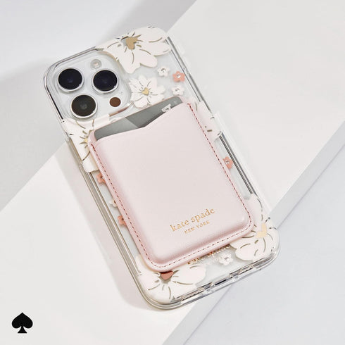 Kate Spade New York Magnetic Wallet/Card Holder, Compatible with MagSafe Wallet - Pale Dogwood
