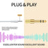 4 Pcs 6.35mm (1/4 inch) Male to 3.5mm (1/8 inch) Female Stereo Headphone Adapters, Gold-Plated Audio Jack Plug