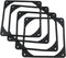 E-outstanding 4-Pack 120mm Rubber Shock Absorption Pads for 12cm Fans, Reduce Noise, Desktop Compatible