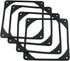 E-outstanding 4-Pack 120mm Rubber Shock Absorption Pads for 12cm Fans, Reduce Noise, Desktop Compatible