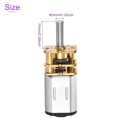 3V 300RPM 0.8 10mm DMiotech Rated Torque Output Shaft Length Micro DC Speed Reduction Motor Mini Metal Gearbox Motor