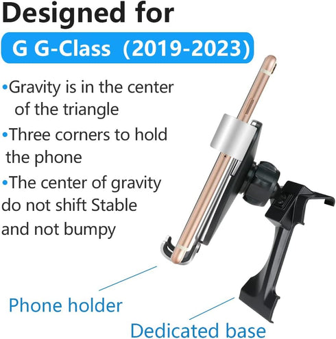 LUNQIN 2019 2020 2021 2022 2023 2024 G550 G500 G63 G55 W463 Car Phone Holder for Mercedes-Benz G-Class G Wagon AMG Auto
