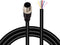 M12 Sensor Connector Aviation Cable, Male 8 pin Straight 6.5Ft/2M Waterproof Electrical Cable