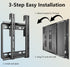 TV Wall Mount Brackets, Low Profile Fixed for 14 to 43 Inch LED, LCD TVs, Universal Mount Fits 8" Wood Studs