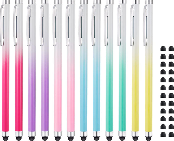 LINFANC Stylus Pens for Touch Screens 12 Pack, High Sensitivity and Precision Capacitive