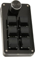 One Hand Macro Mechanical Keyboard, 6 Key Mini Keypad with Knob, DIY Programmable Keyboard for Gaming, Designers and Video Editors
