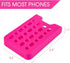 PARBEE Phone Holder Compatible with Bogg Bag, Silicone Pink Phone Holder Keep Your Phone Handy in Tote Bag, Insert Accessory Charm for Bogg Bags