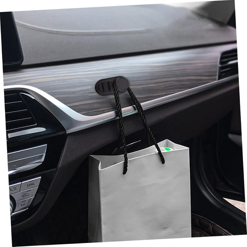 MERRYHAPY Car Mounted Cable Holders Versatile Storage Clip for Data Cables Keys and Trash Bags Compact Adhesive