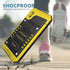 Mitywah Heavy Duty Military Armor Metal Case for iPhone Xs MAX, Waterproof, Shockproof, Dustproof, Rugged, Yellow