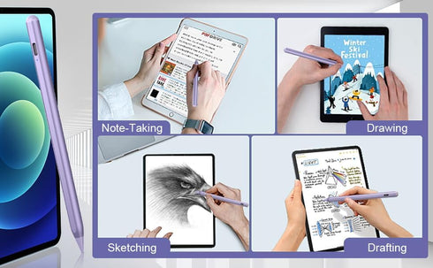 Stylus Pen for iPad 2018-2023, Active Pencil with Palm Rejection for iPad Pro 11/12.9, Air 5th/4th/3rd, Mini 6th/5th
