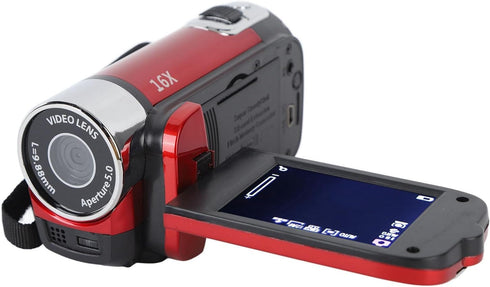 Ejoyous 4K 48MP 2.7in 16x Video Camera, DV Camera Camcorder TFT Rotatable Screen Digital Zoom Video Camera Recorder