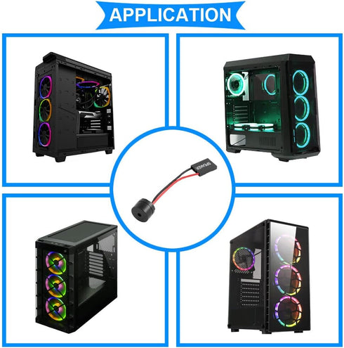 10 Pcs PC Motherboard Internal Mini Speaker, Computer Case Mainboard BIOS Alarm Buzzer for Arduino/Computer