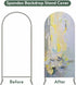 Jnbasdffb 7.2 Abstract Geometric Wedding Arch Cover, Stretchy Spandex Arch Backdrop Stand Covers FT, Simple Yellow Blue