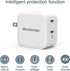 40W Dual-Port USB C Charger - Charge Two Devices Simultaneously, Compact and Safe for iPhone 14/13/12, iPad, Samsung