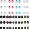 HuGuWdy 54Pcs Earbud Replacement TipsEar Bud Rubber Tips Silicone Earbud Tips Earbud Covers