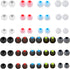 HuGuWdy 54Pcs Earbud Replacement TipsEar Bud Rubber Tips Silicone Earbud Tips Earbud Covers