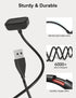 Bicmice USB Charging Cable Cord Replacement for Fitbit Charge 5, Charge 6, Luxe Fitness Tracker