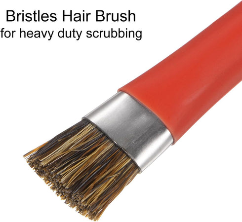 Double-Head Phone Motherboard IC Cleaning Brush, 12x15mm Bristles, Anti-Static ESD Brush Cleaner for Computer Phone, Red