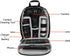 Camera Backpack for DSLR/SLR, Professional Photography Bag for Canon Nikon Sony Digital Lens, Grey