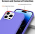 Designed for iPhone 14 Pro Max Case, Silicone Ultra Slim Shockproof Phone Case with Soft Anti-Scratch Lining, Purple
